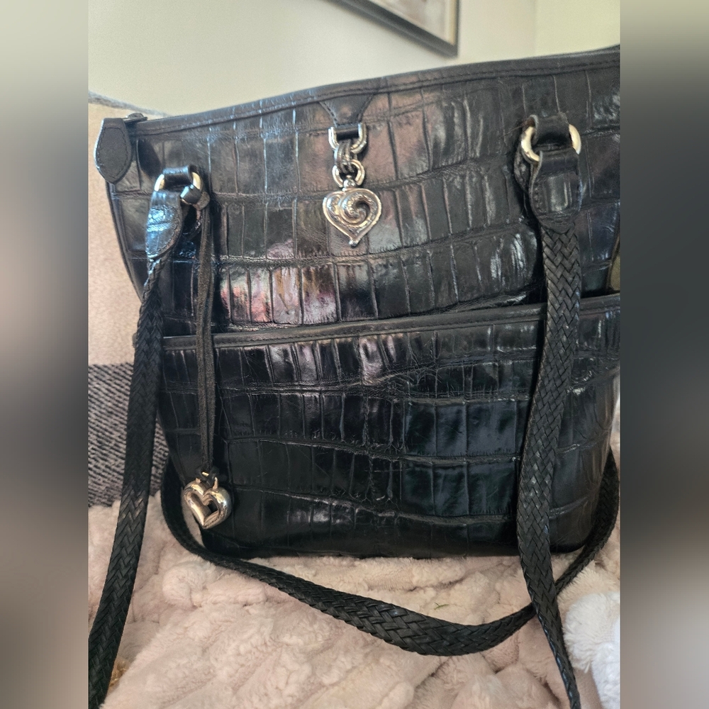 Brighton Embossed faux Crocodile Bag